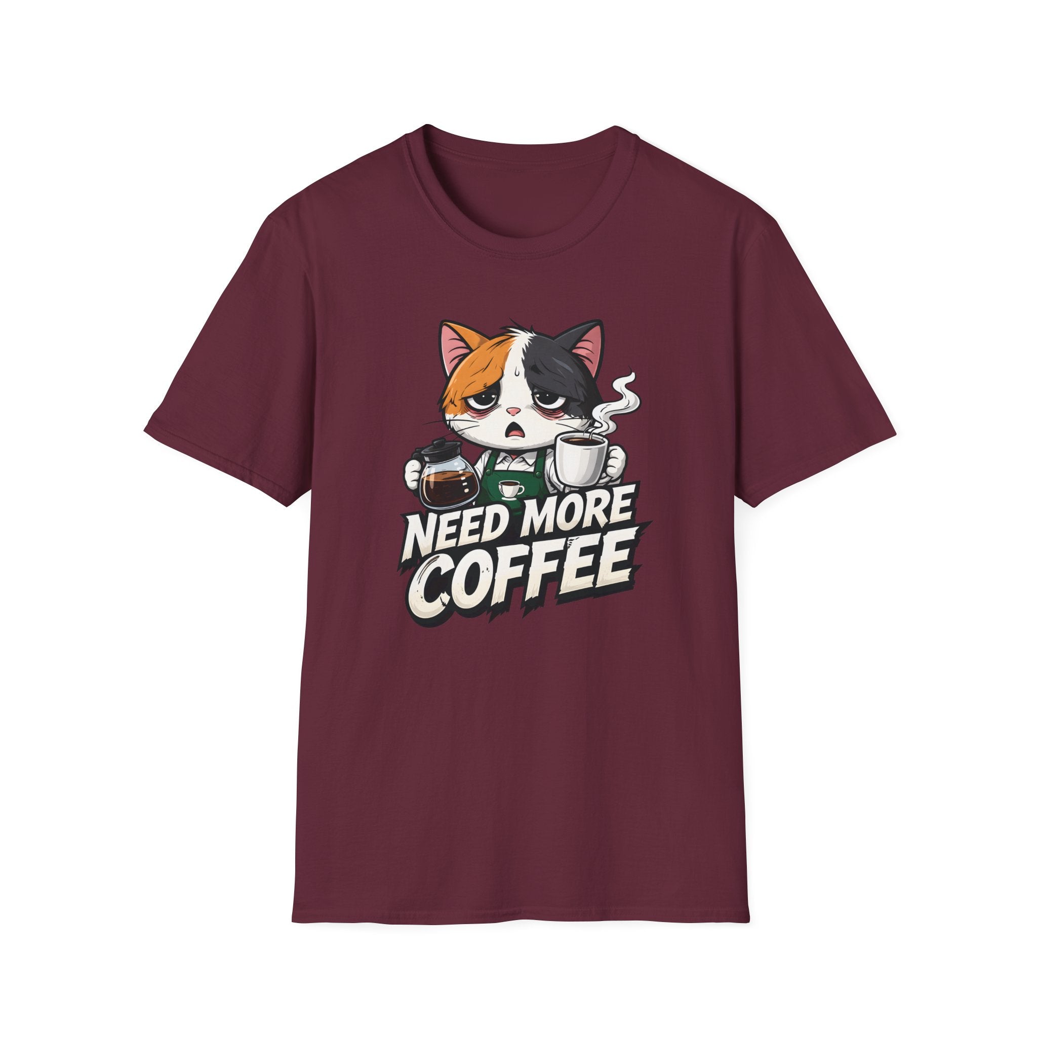 Need More Coffee Cat T-Shirt
