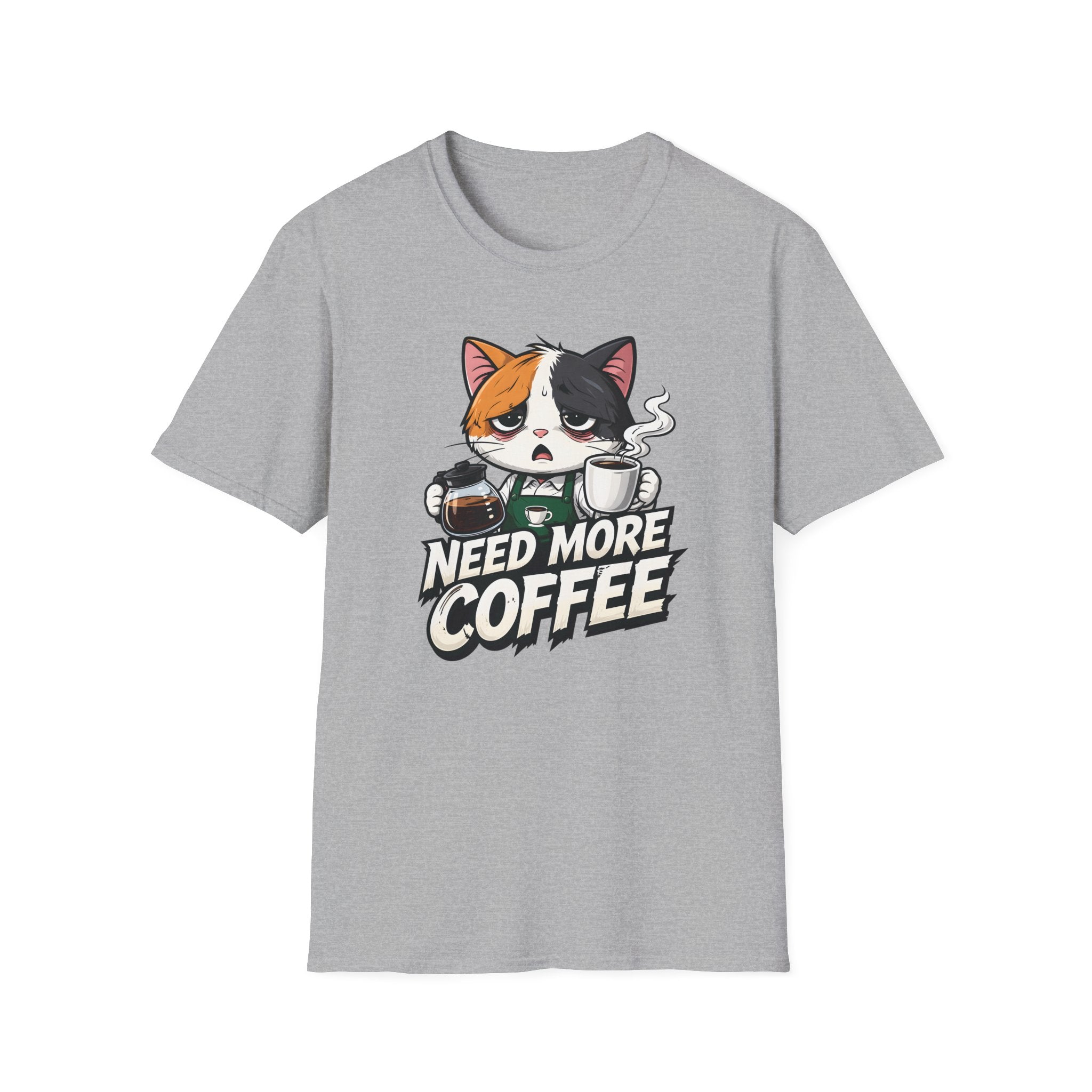 Need More Coffee Cat T-Shirt