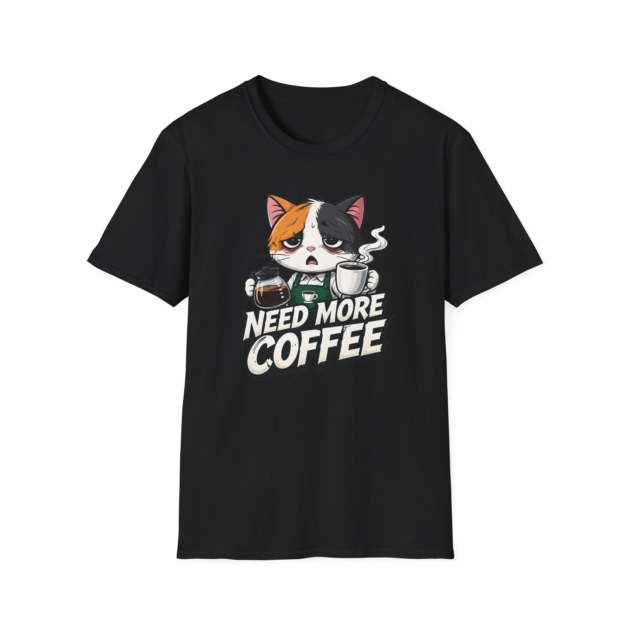 Need More Coffee Cat T-Shirt