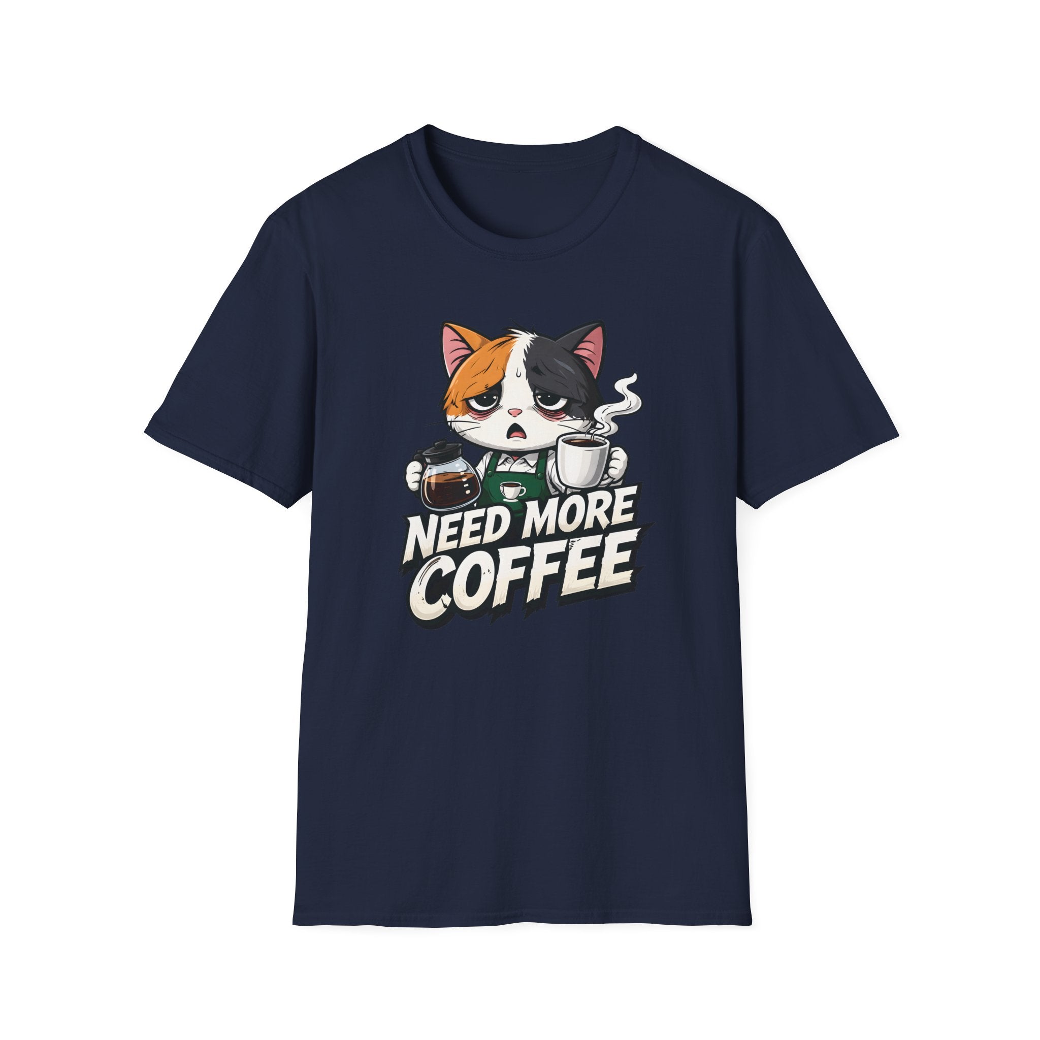 Need More Coffee Cat T-Shirt