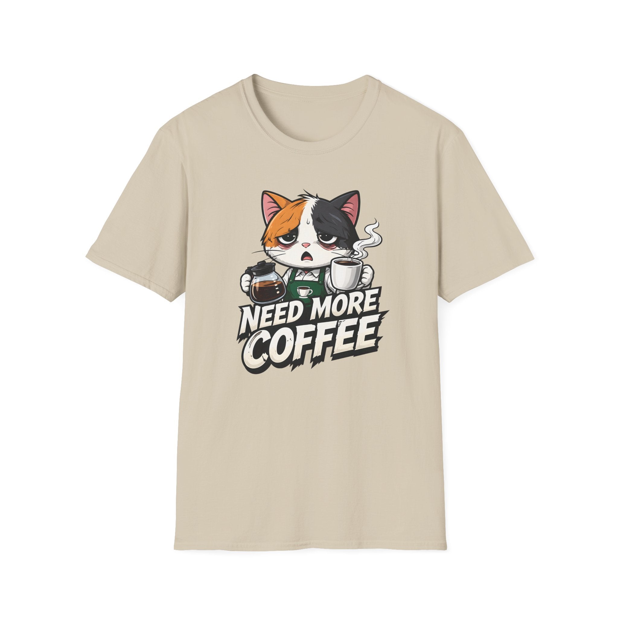 Need More Coffee Cat T-Shirt