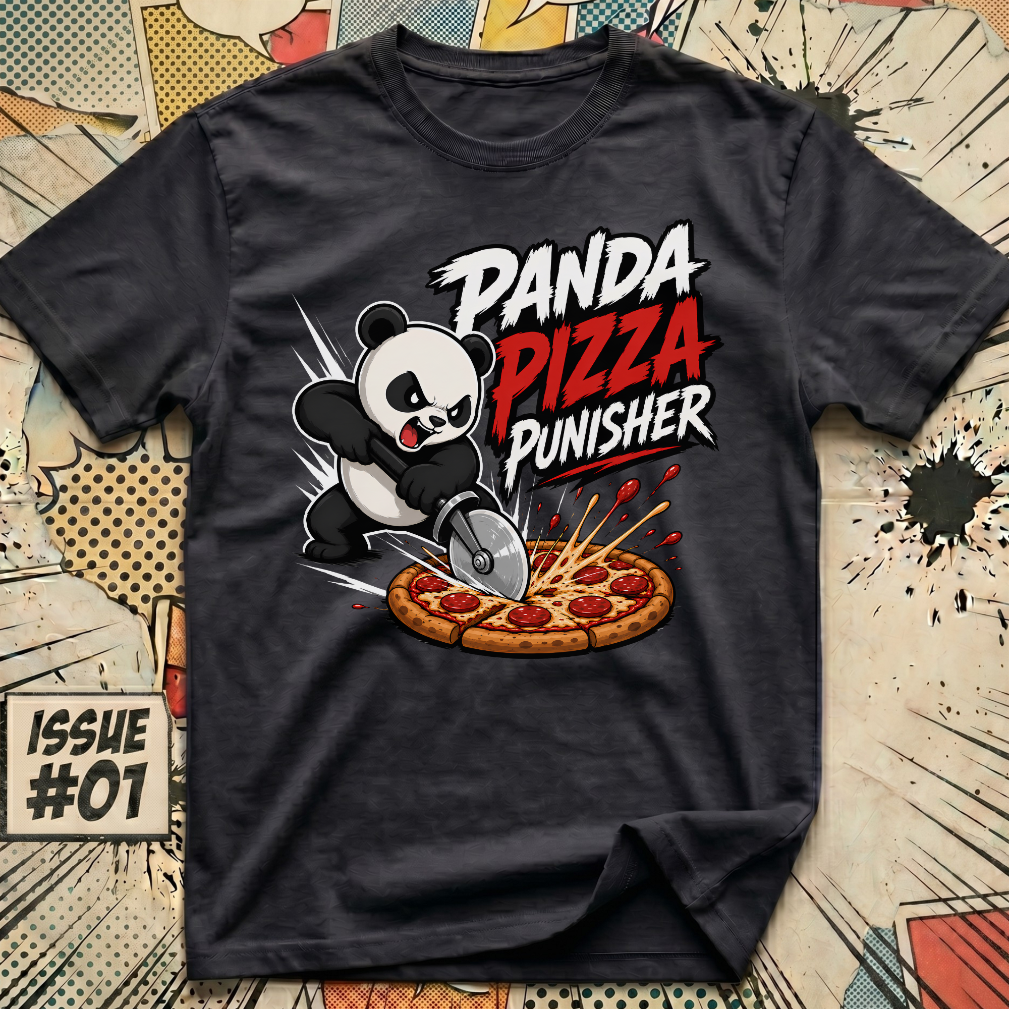 Panda Pizza Punisher T-Shirt