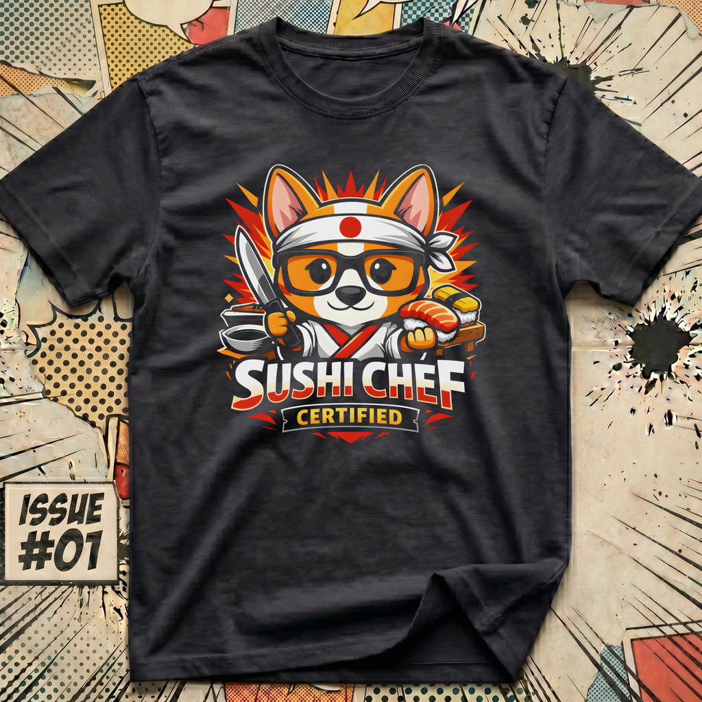 Corgi Sushi Chef Certified T-Shirt