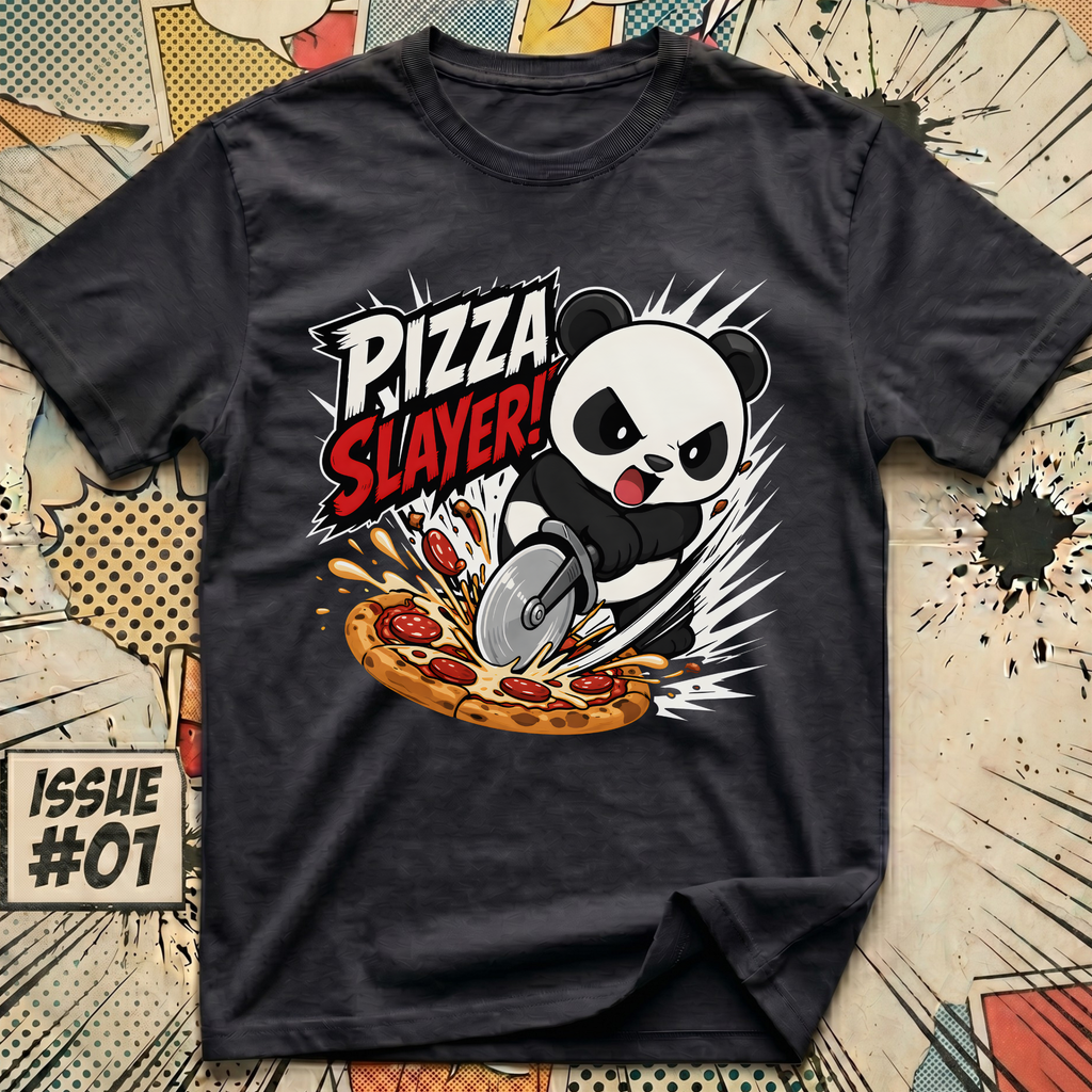 Pizza Slayer! Panda T-Shirt