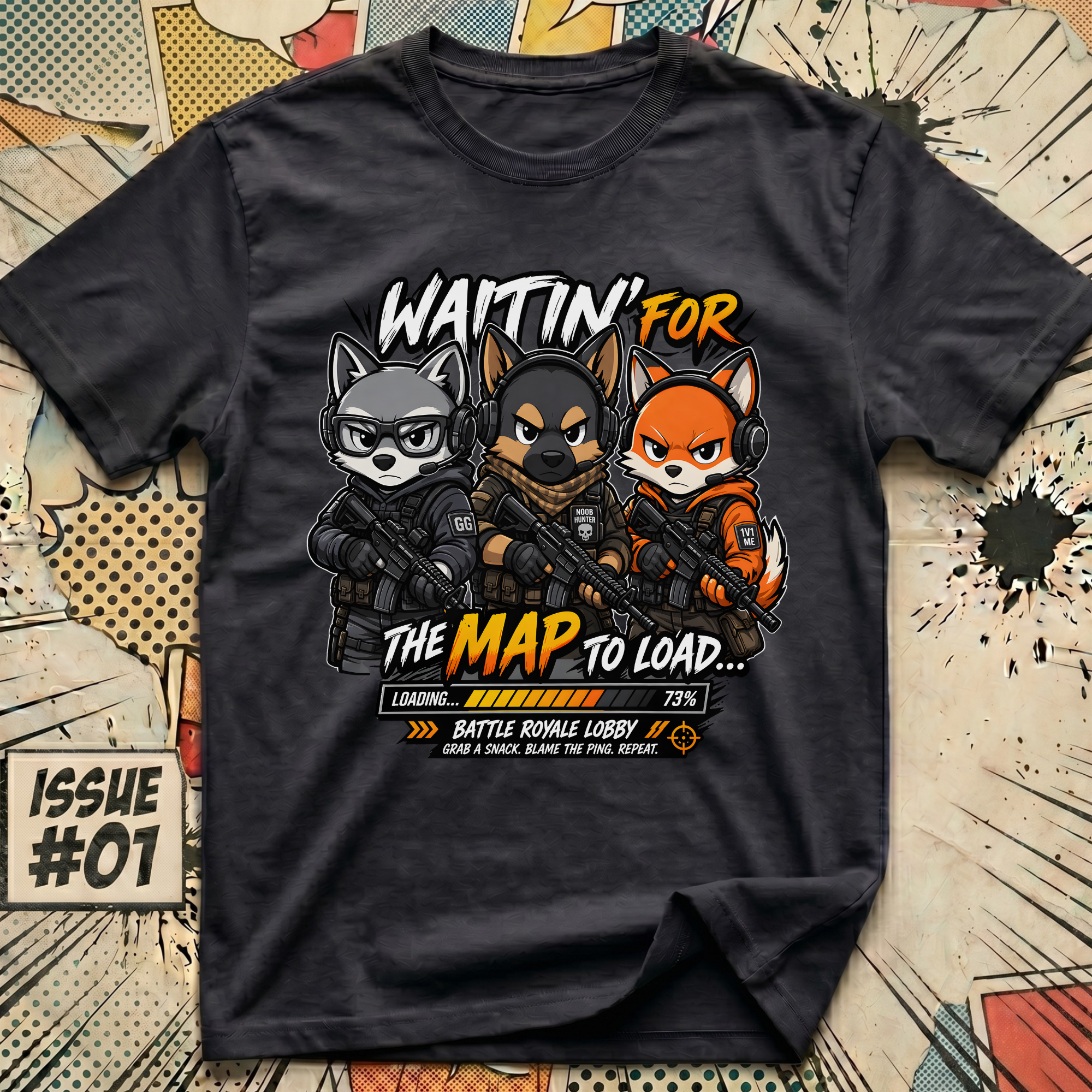 Waitin' for the Map to Load... Battle Royale Lobby T-Shirt