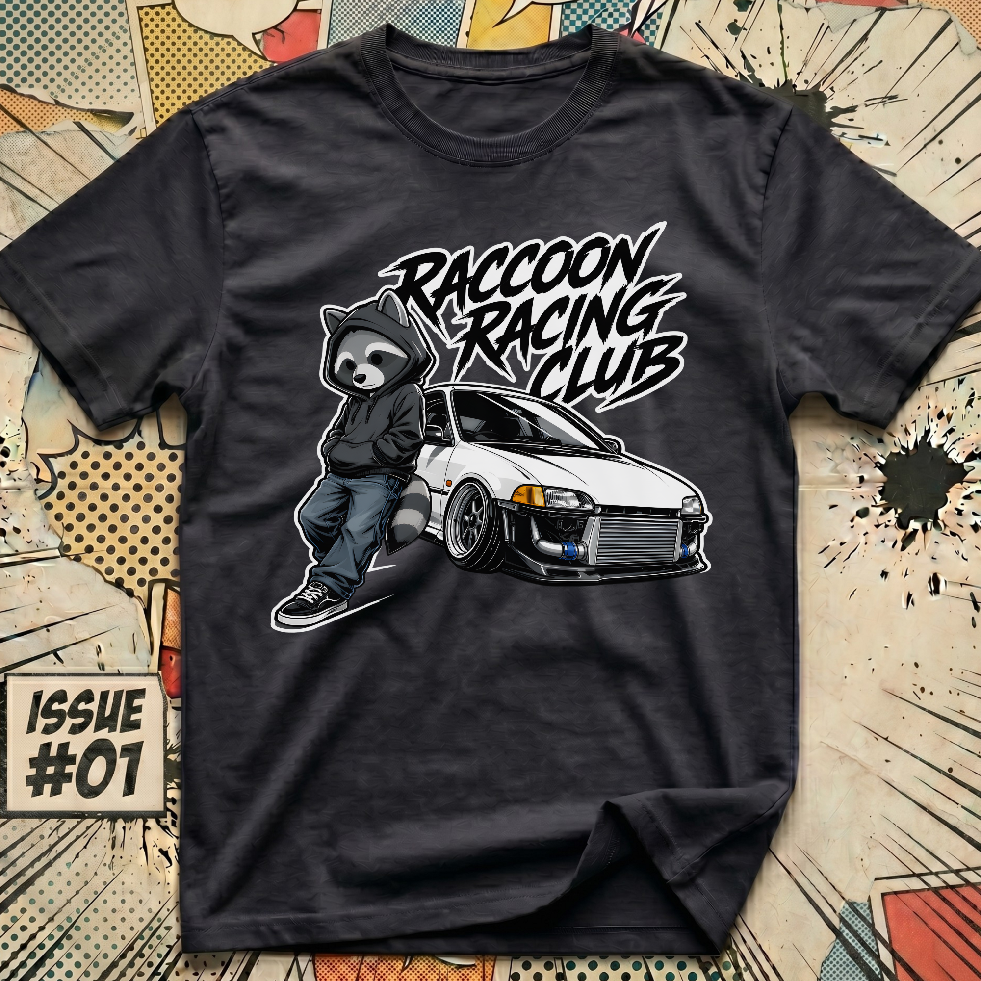 Raccoon Racing Club T-Shirt