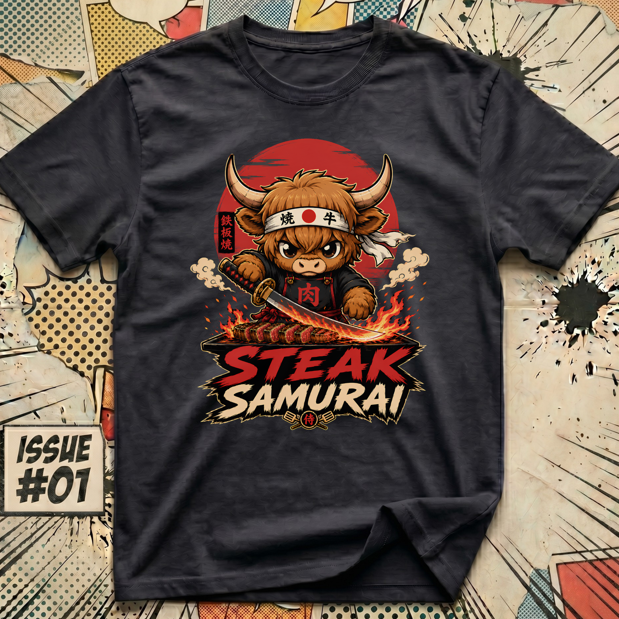 Highland Steak Samurai T-Shirt