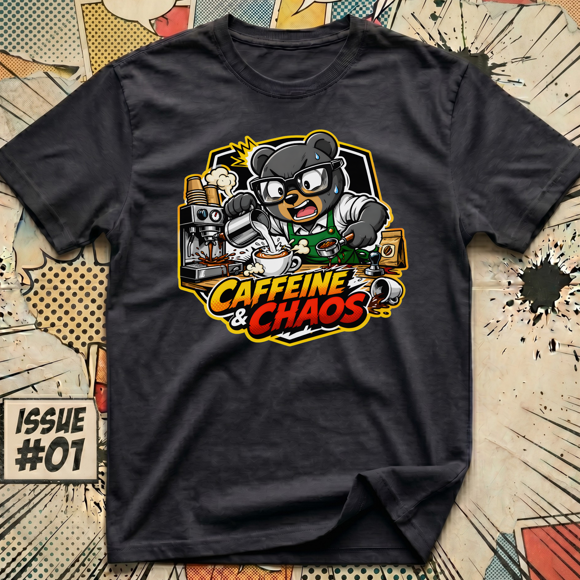 Caffeine and Chaos T-Shirt