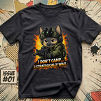 I Don't Camp... I Strategically Wait FPS Dog T-Shirt