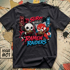 Red Panda and Panda Ramen Raiders T-Shirt
