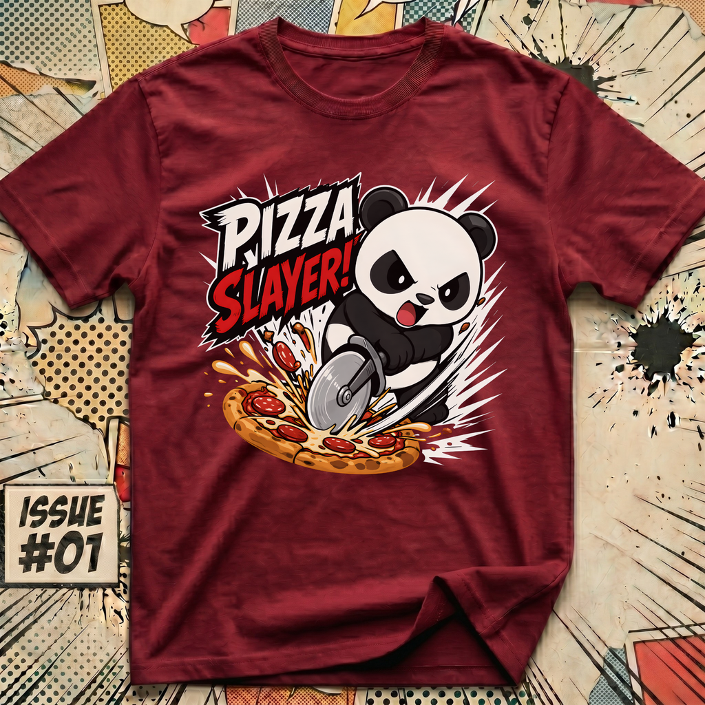 Pizza Slayer! Panda T-Shirt