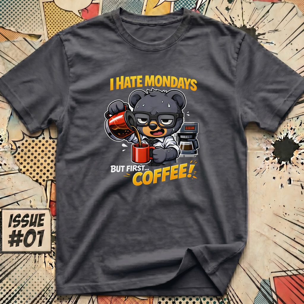 I Hate Mondays but First... Coffee! T-Shirt
