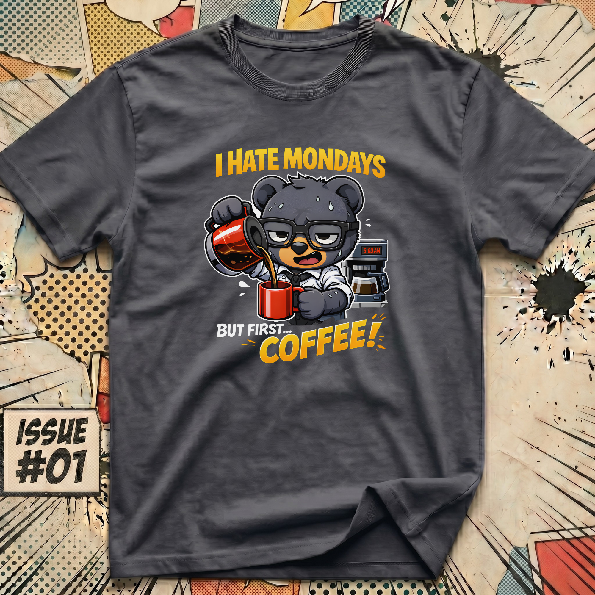 I Hate Mondays but First... Coffee! T-Shirt