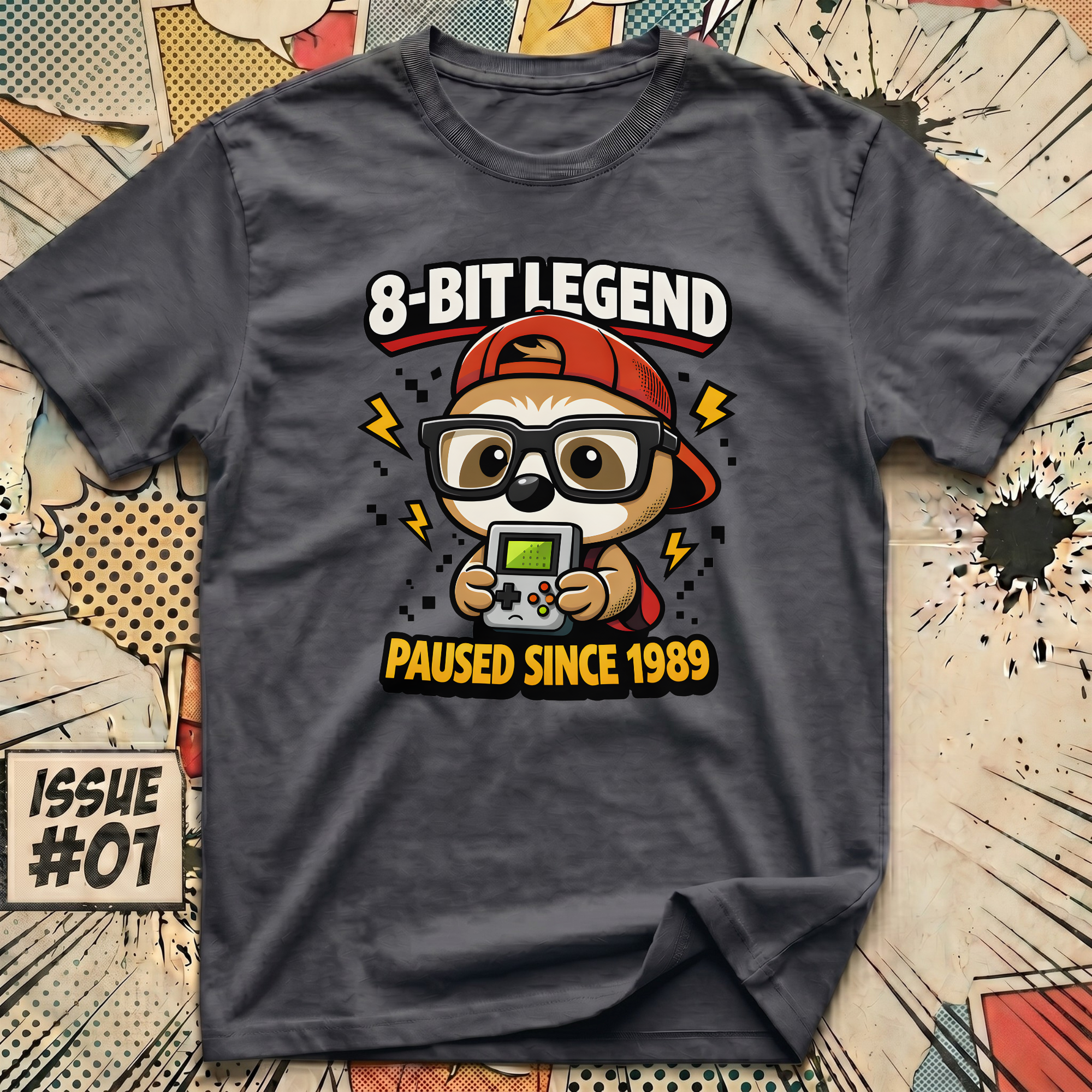 8 Bit Legend Sloth T-Shirt