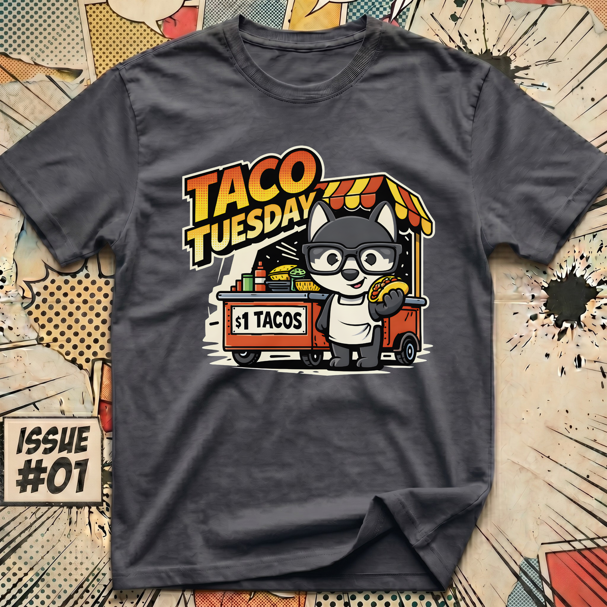 Taco Tuesday Dog Cart T-Shirt