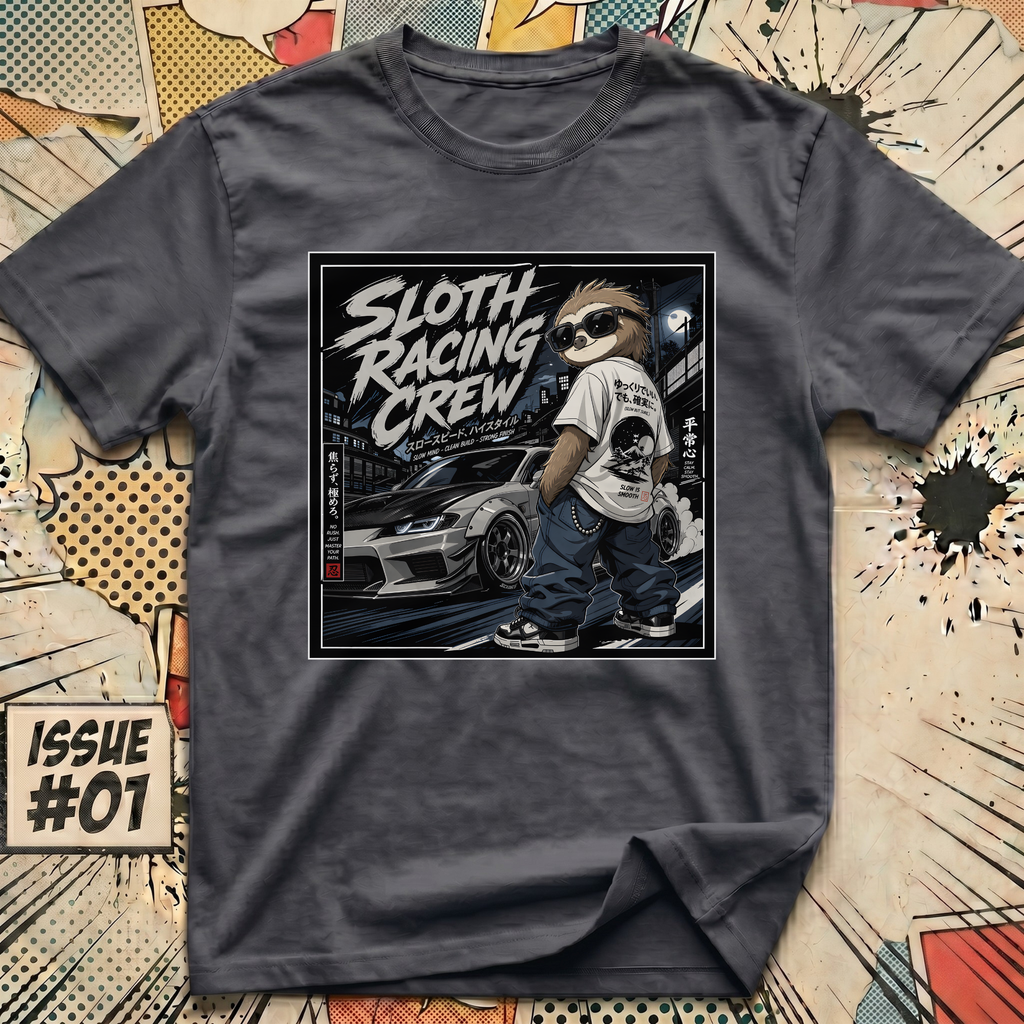 Sloth Racing Crew T-Shirt