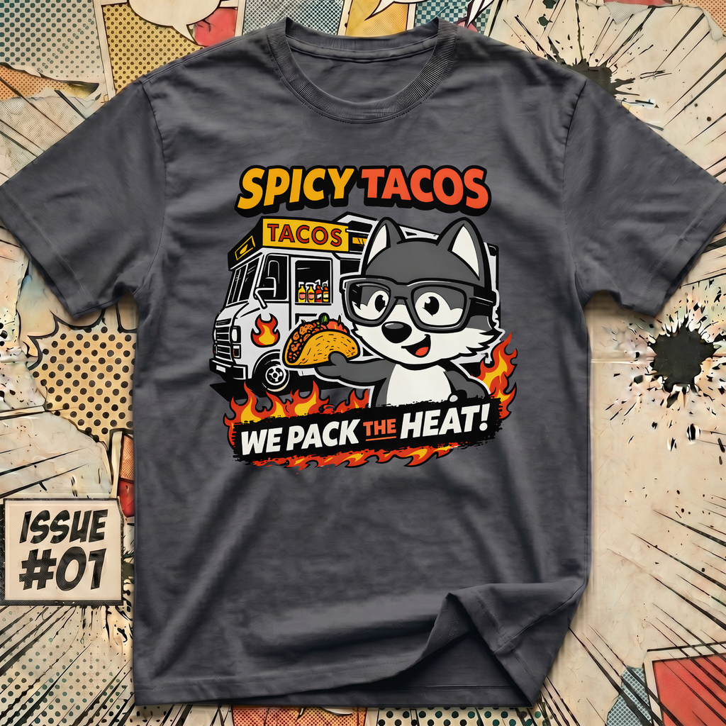 Spicy Tacos - We Pack the Heat! T-Shirt