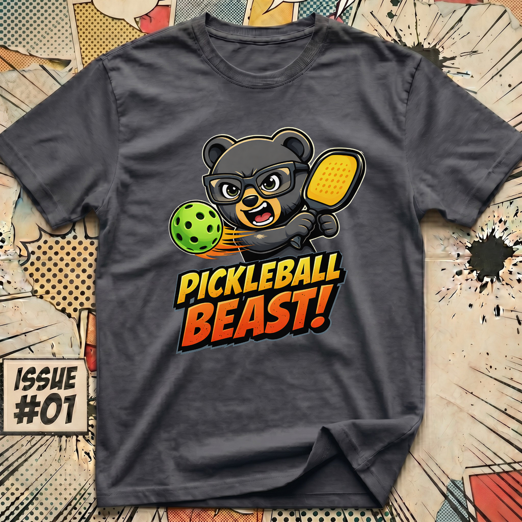 Pickleball Beast Bear T-Shirt