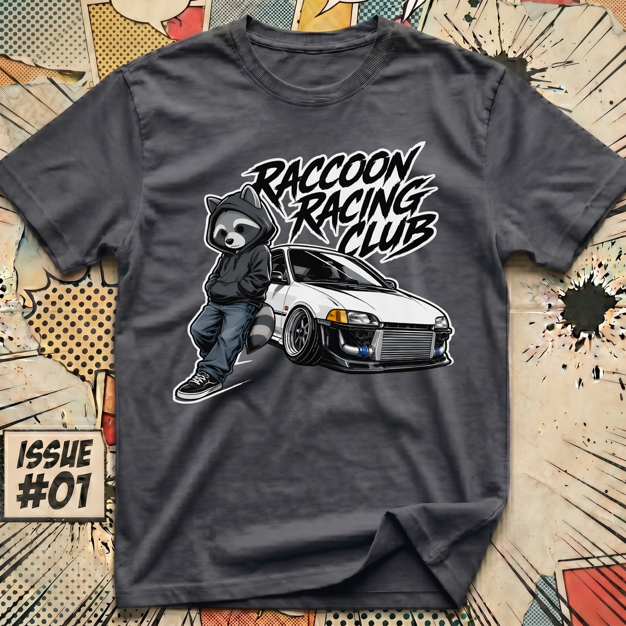 Raccoon Racing Club T-Shirt