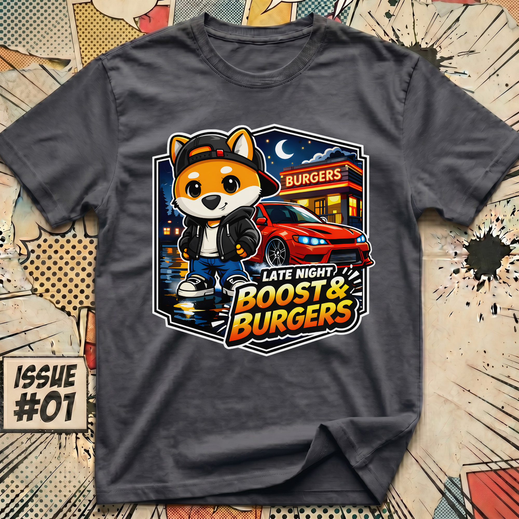 Late Night Boost & Burgers T-Shirt