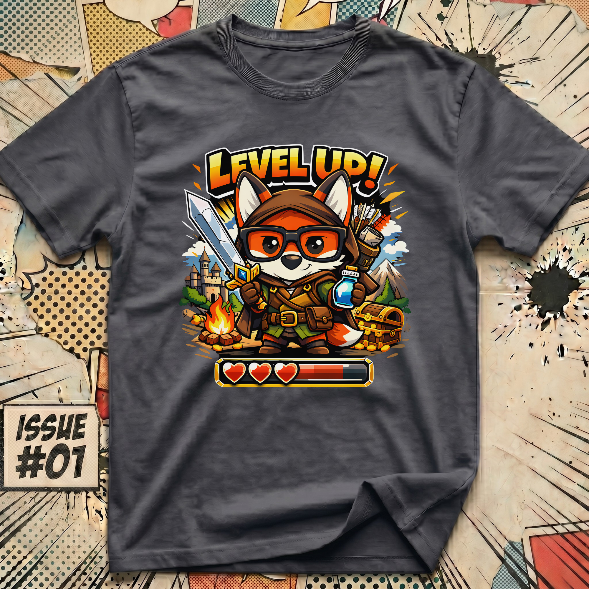 Level Up! Heart Meter T-Shirt