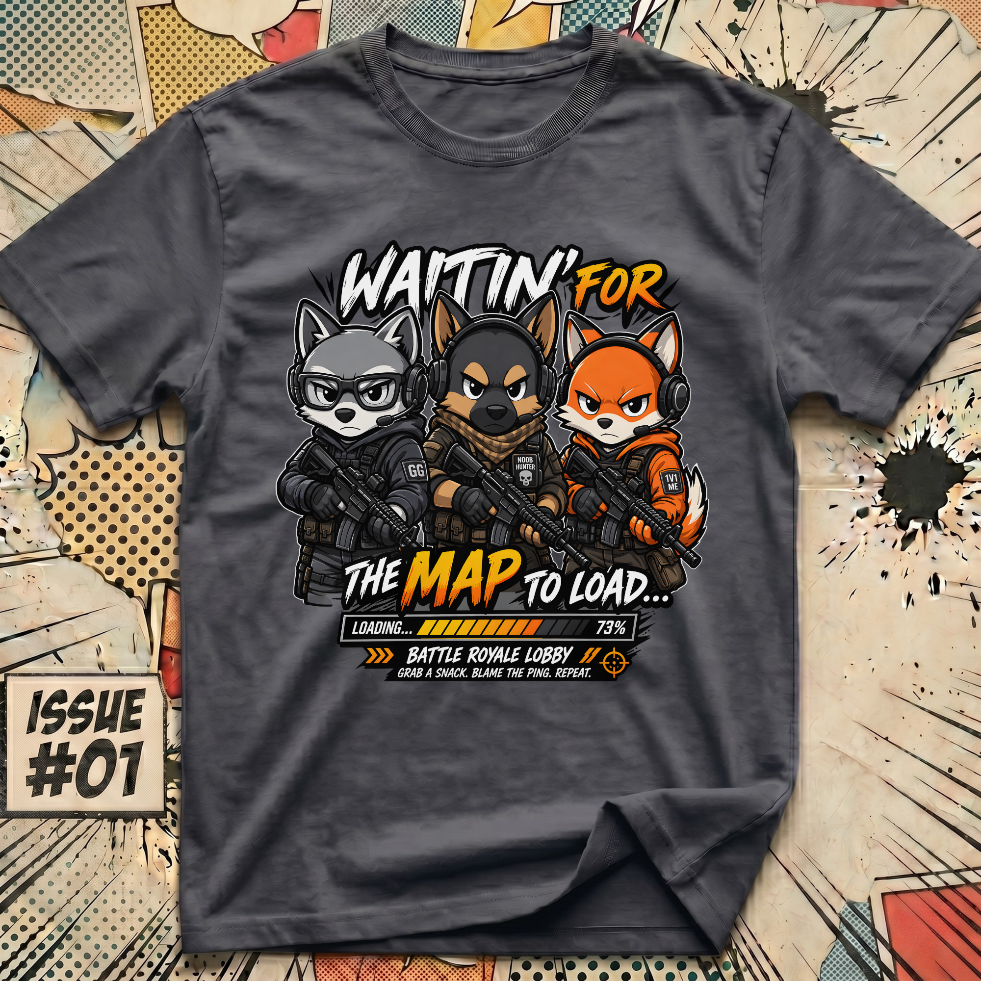 Waitin' for the Map to Load... Battle Royale Lobby T-Shirt