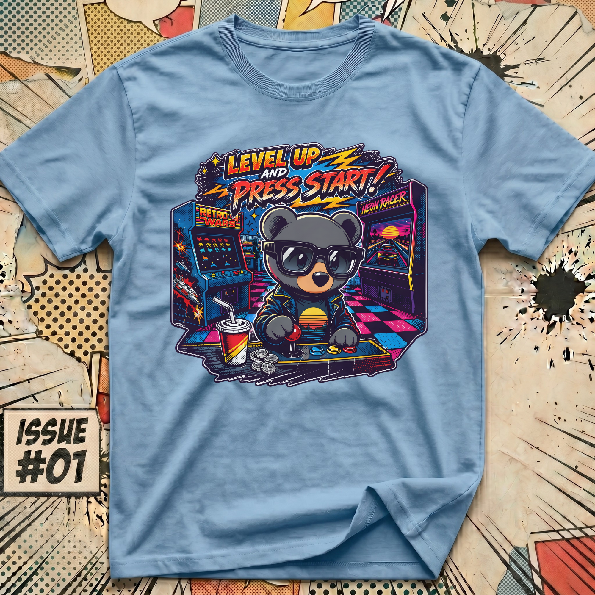 Level Up and Press Start T-Shirt