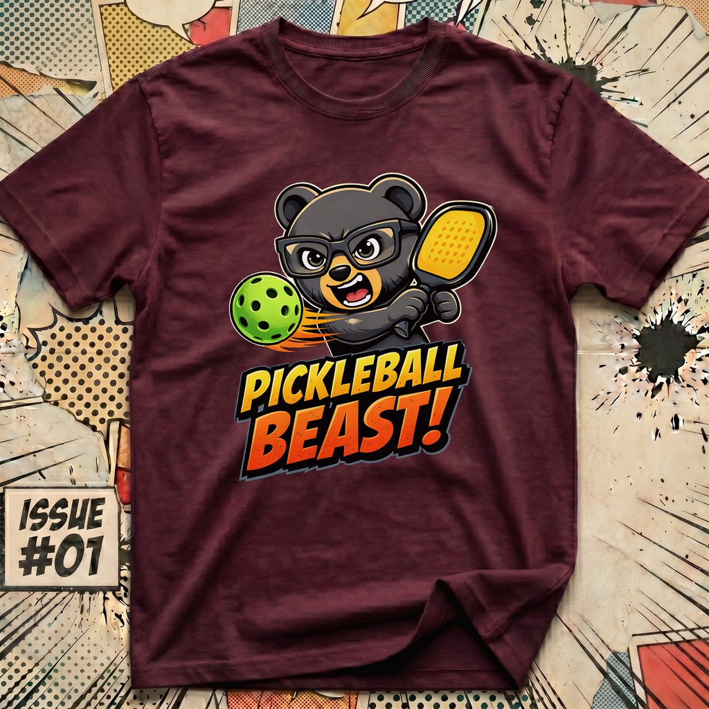 Pickleball Beast Bear T-Shirt