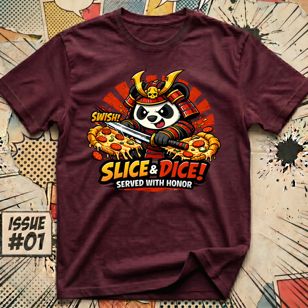 Slice and Dice Panda - Served with Honor T-Shirt