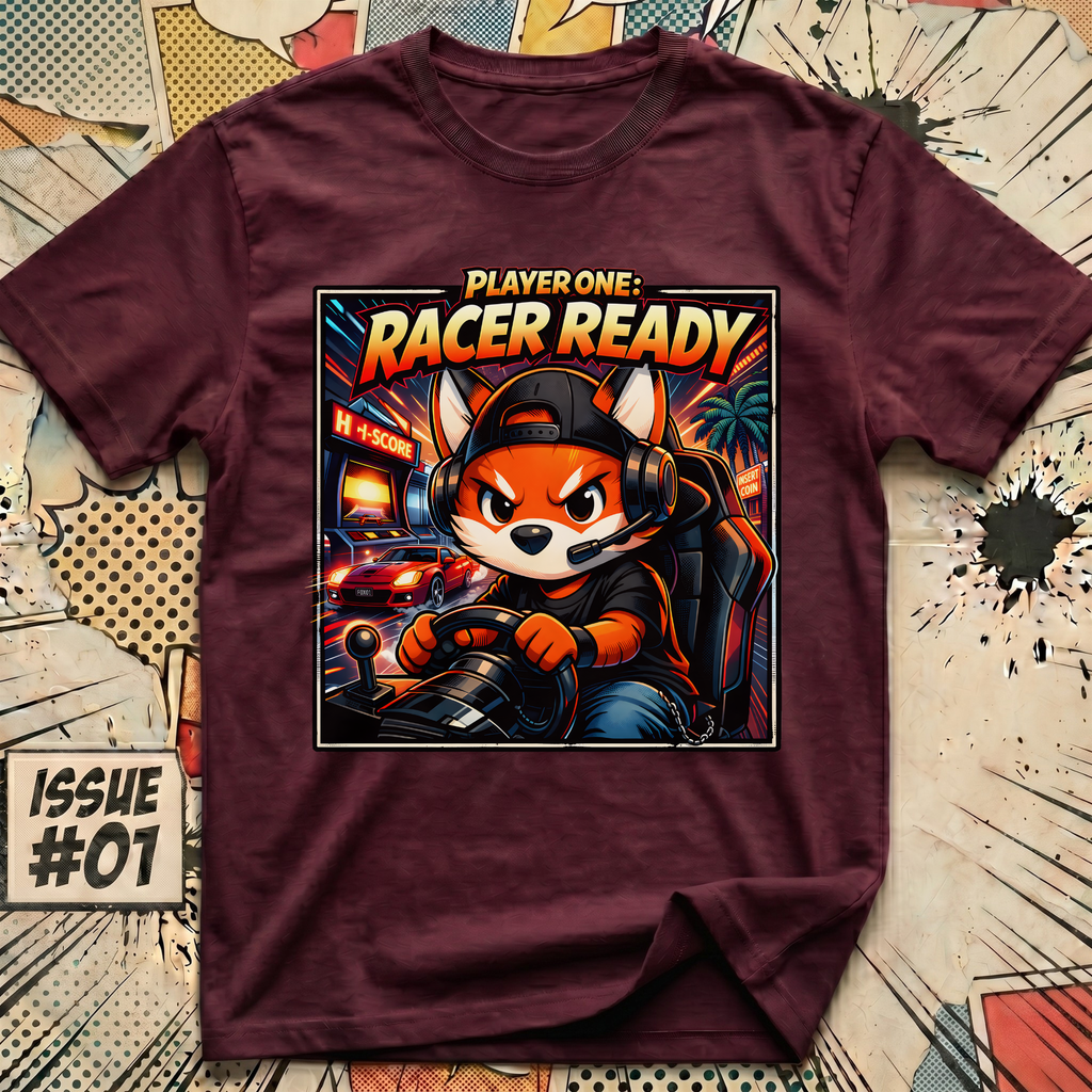 Player One Racer Ready Fox T-Shirt