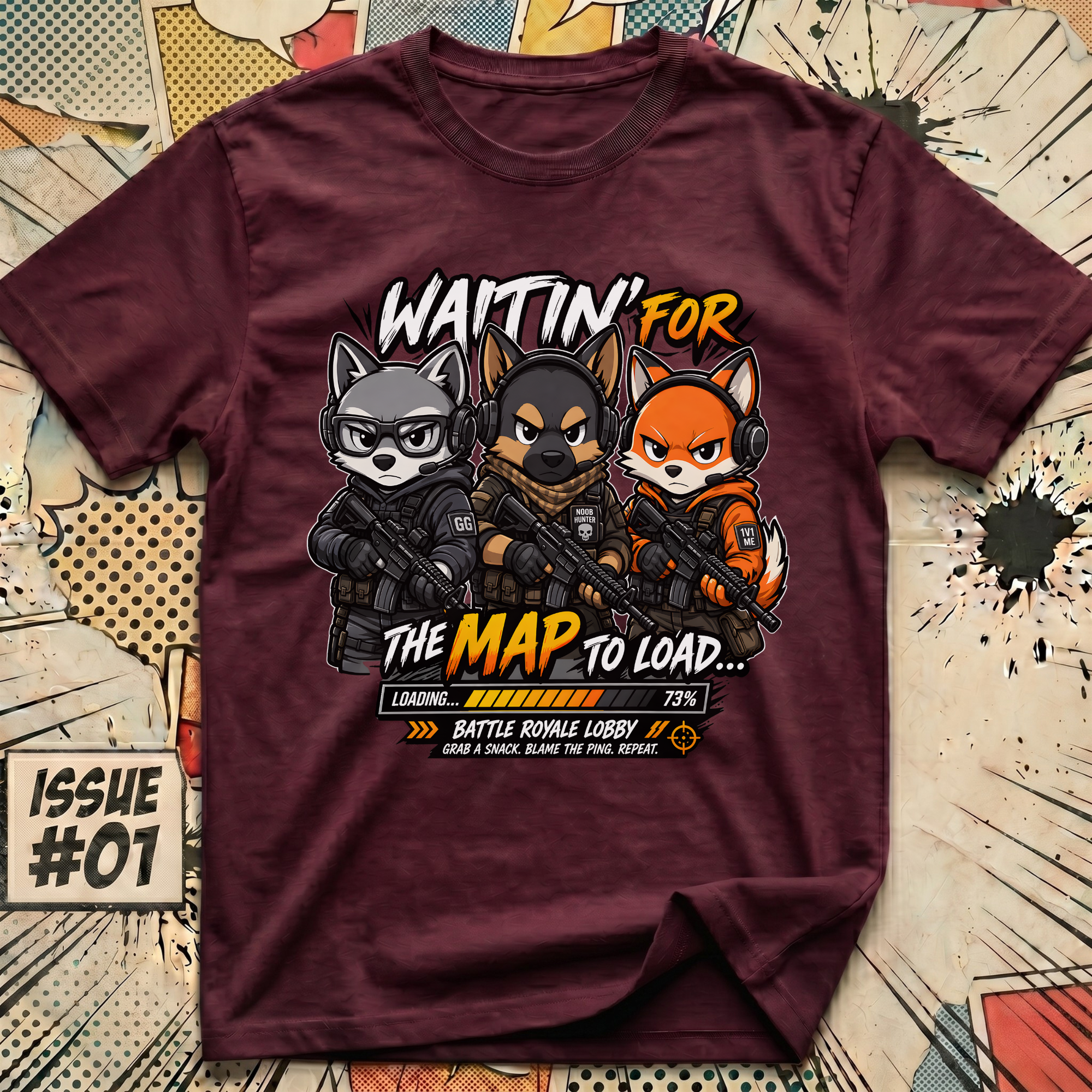 Waitin' for the Map to Load... Battle Royale Lobby T-Shirt
