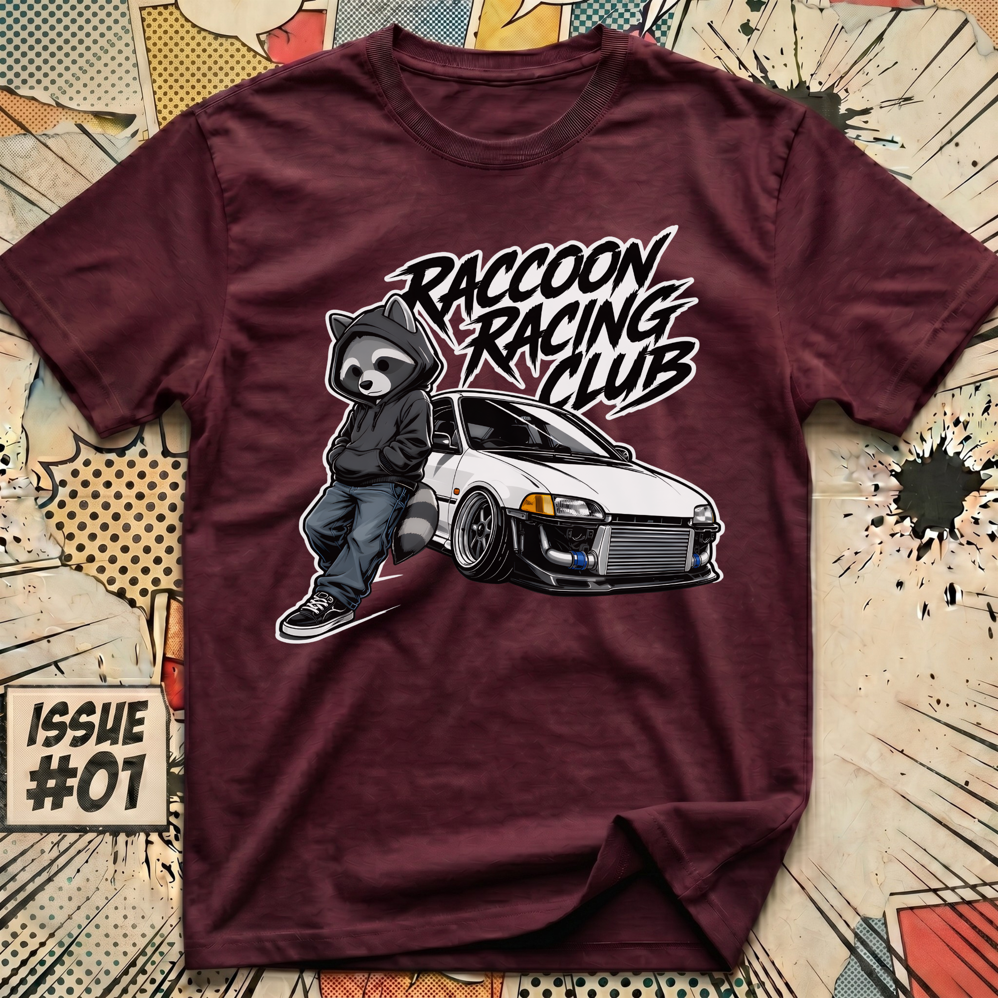 Raccoon Racing Club T-Shirt