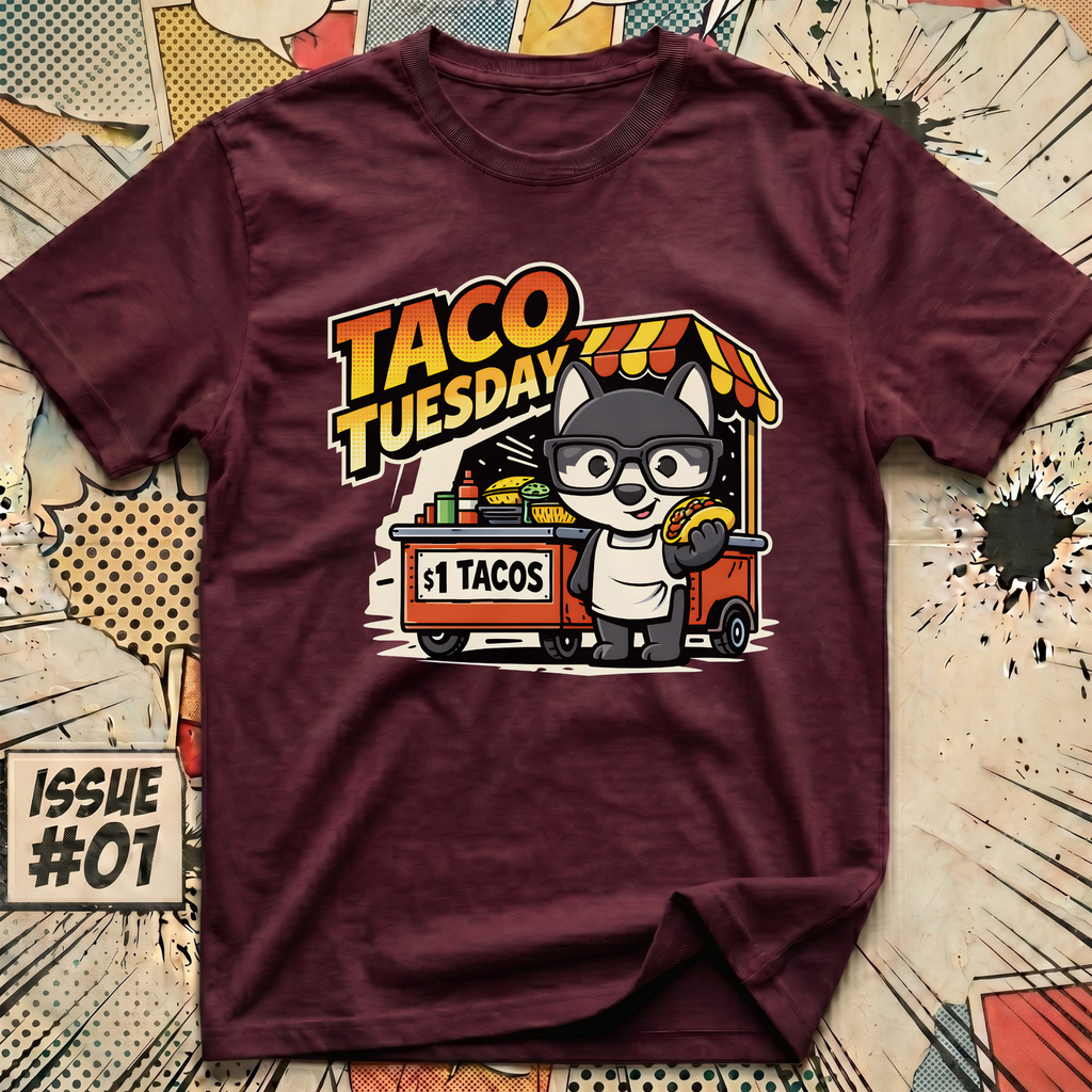 Taco Tuesday Dog Cart T-Shirt