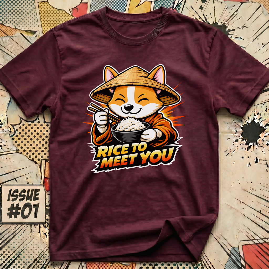 Rice to Meet You Corgi T-Shirt