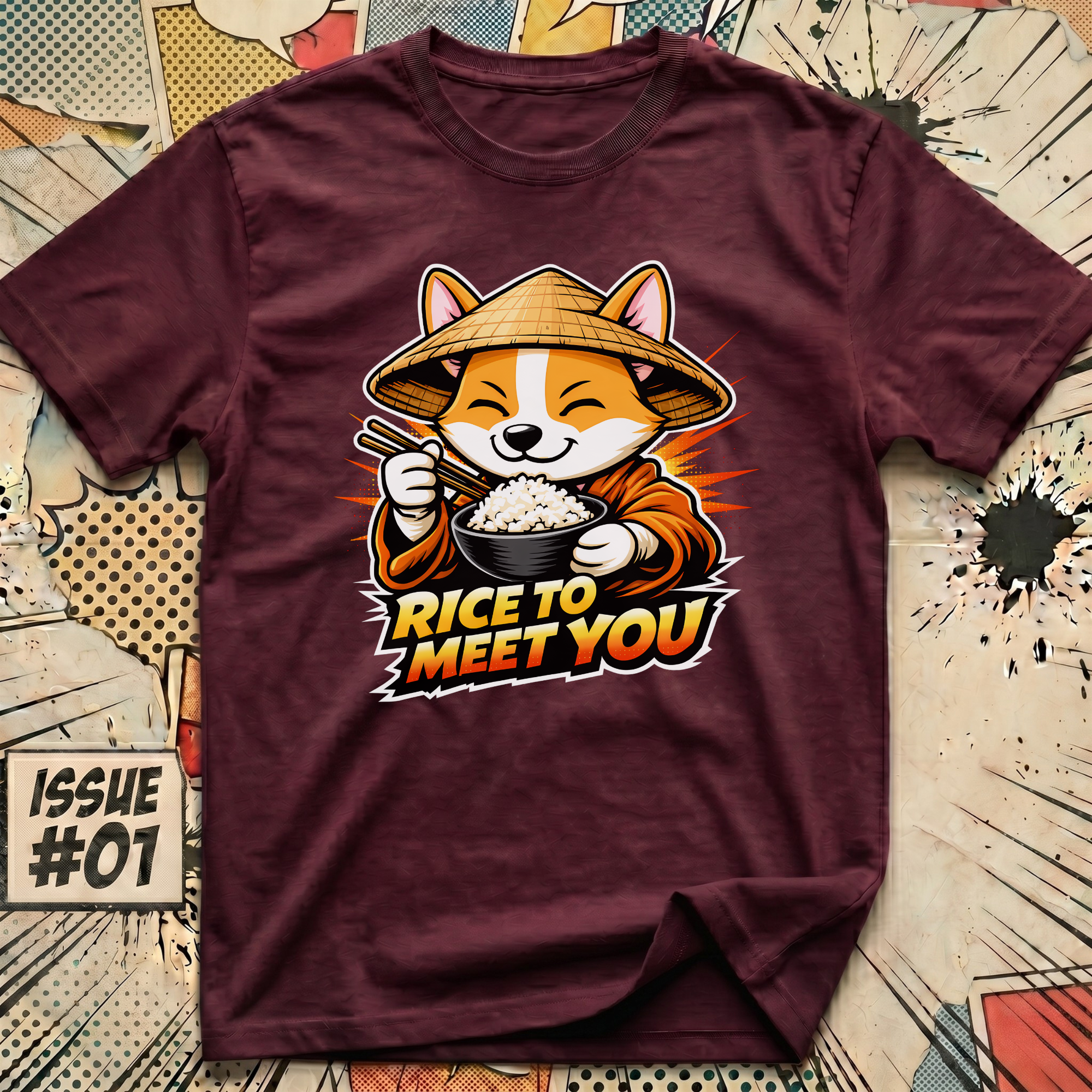 Rice to Meet You Corgi T-Shirt