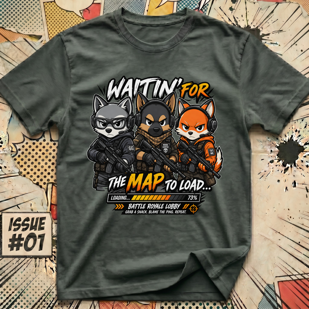 Waitin' for the Map to Load... Battle Royale Lobby T-Shirt
