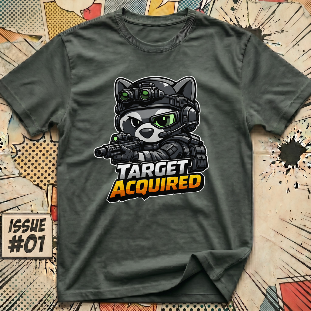 Target Aquired Recon Raccoon T-Shirt