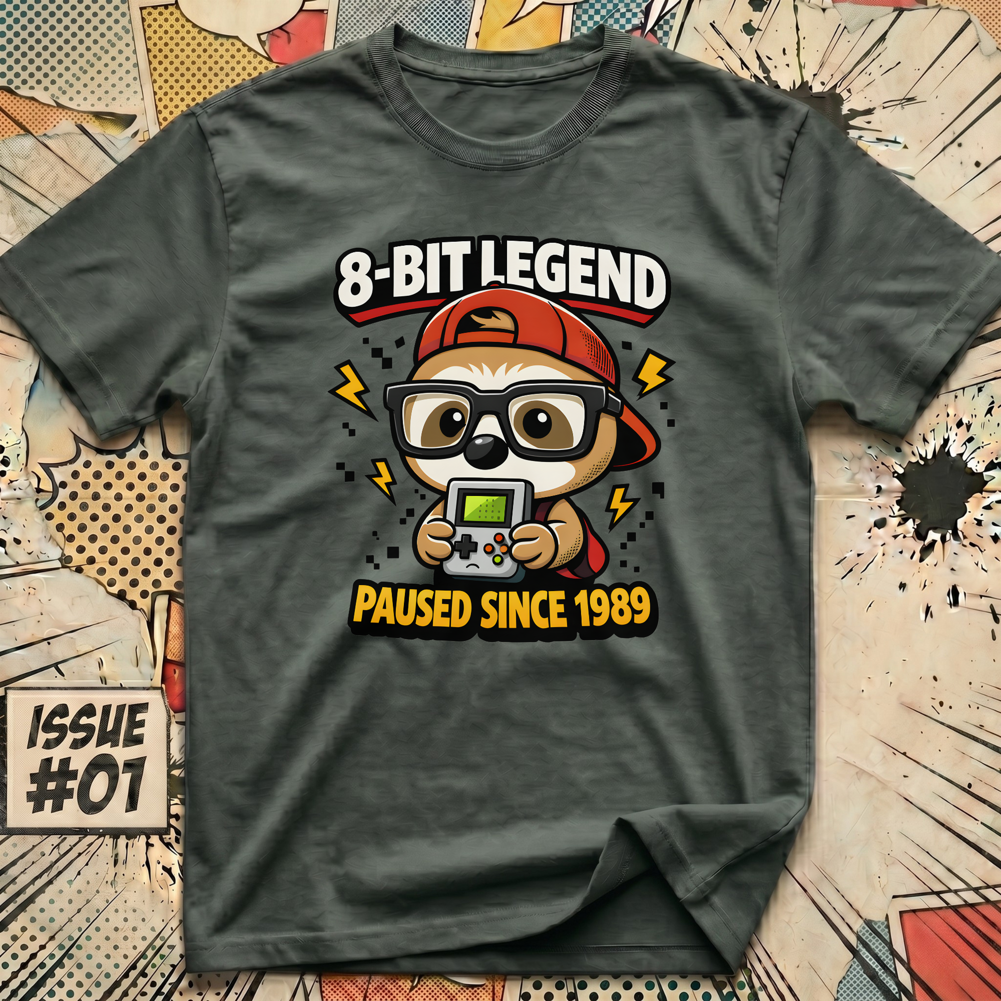 8 Bit Legend Sloth T-Shirt