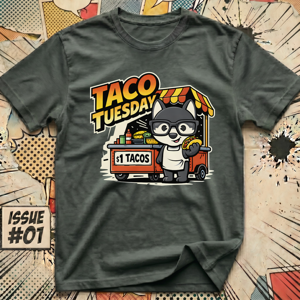 Taco Tuesday Dog Cart T-Shirt
