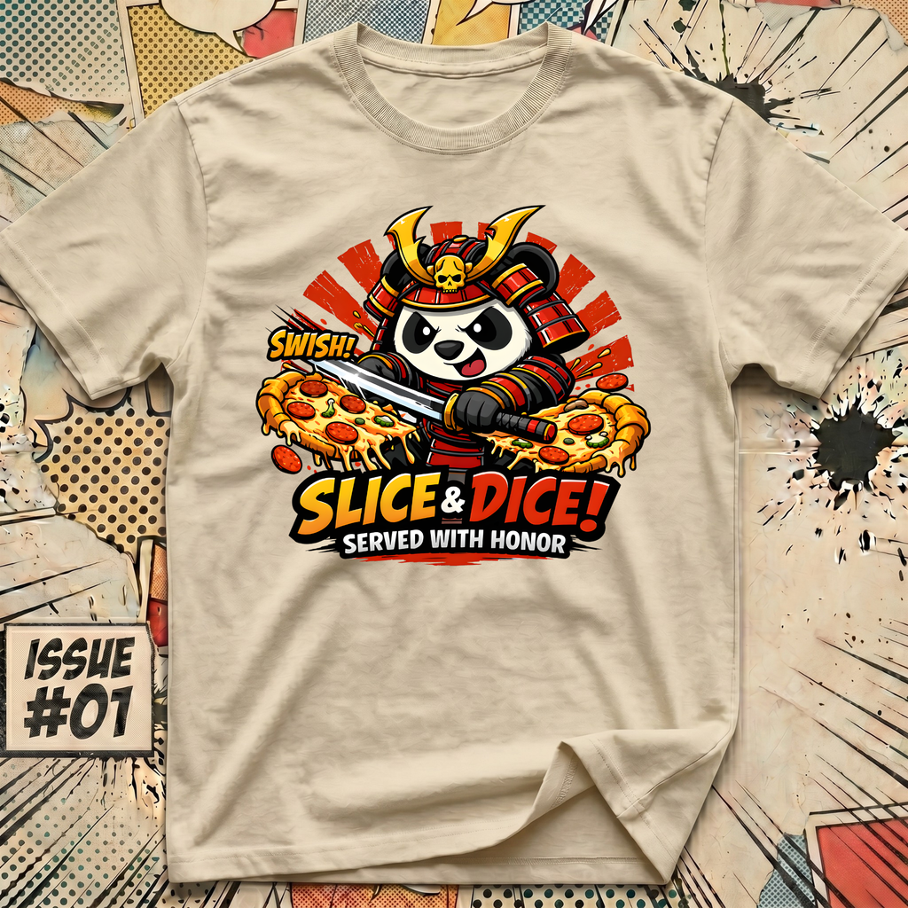 Slice and Dice Panda - Served with Honor T-Shirt