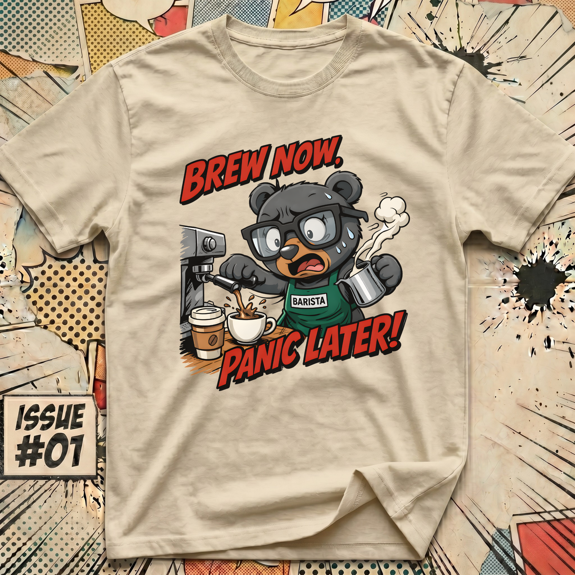 Brew Now Panic Later! T-Shirt