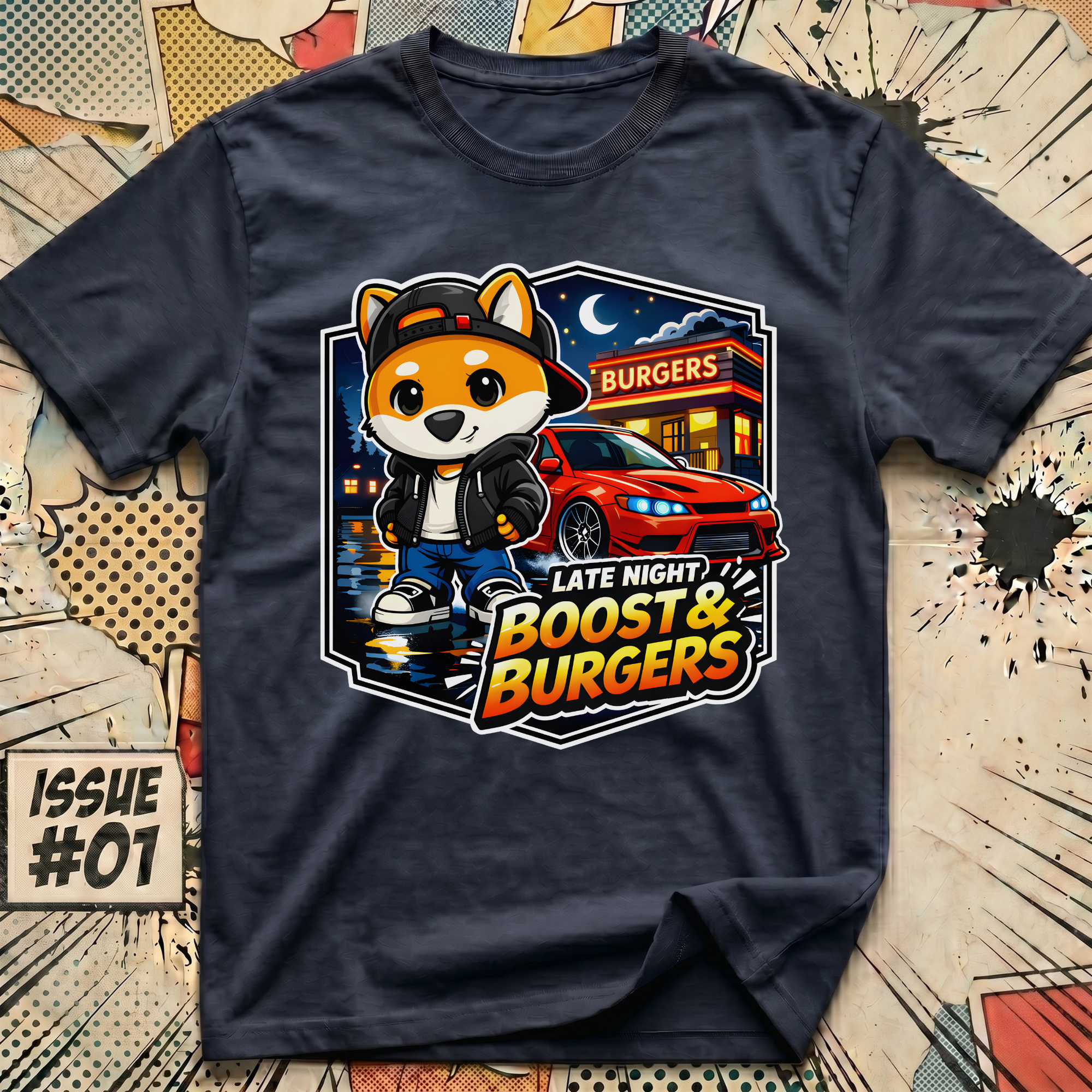 Late Night Boost & Burgers T-Shirt