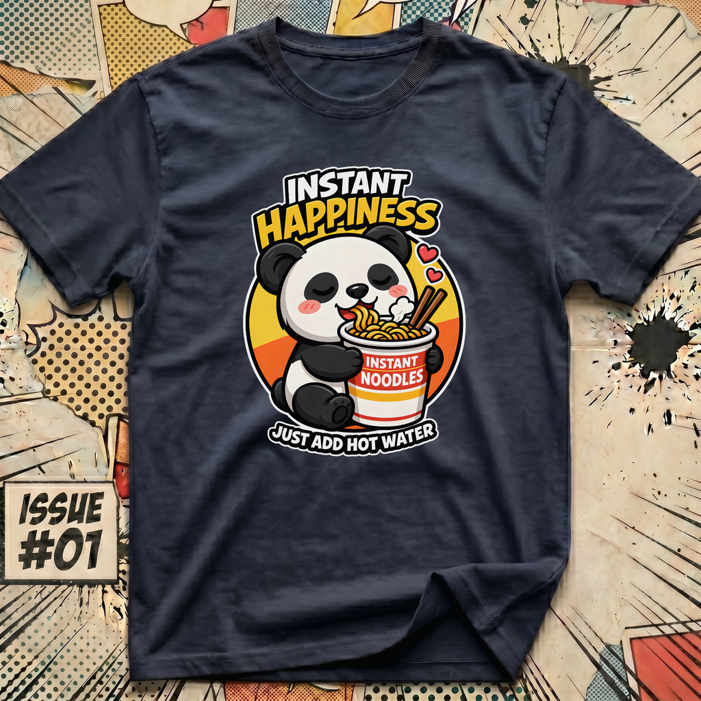 Instant Happiness Panda - Just Add Hot Water T-Shirt