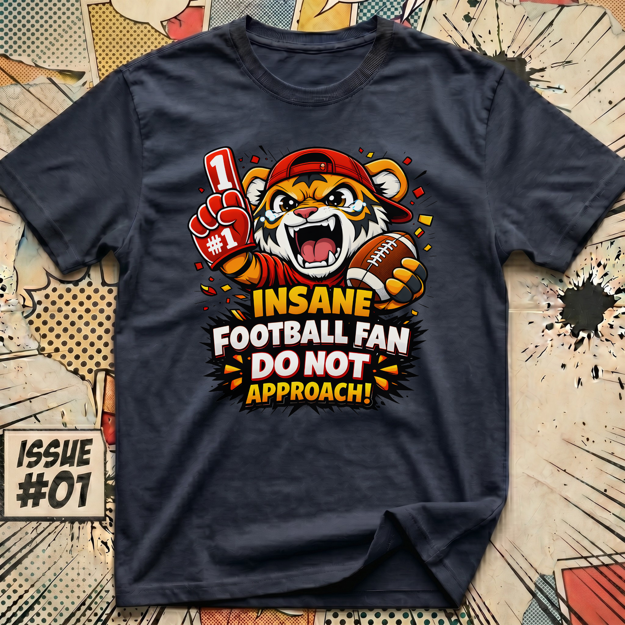 Insane Football Fan - Do Not Approach! T-Shirt