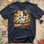 Sushi Slayer Cat T-Shirt