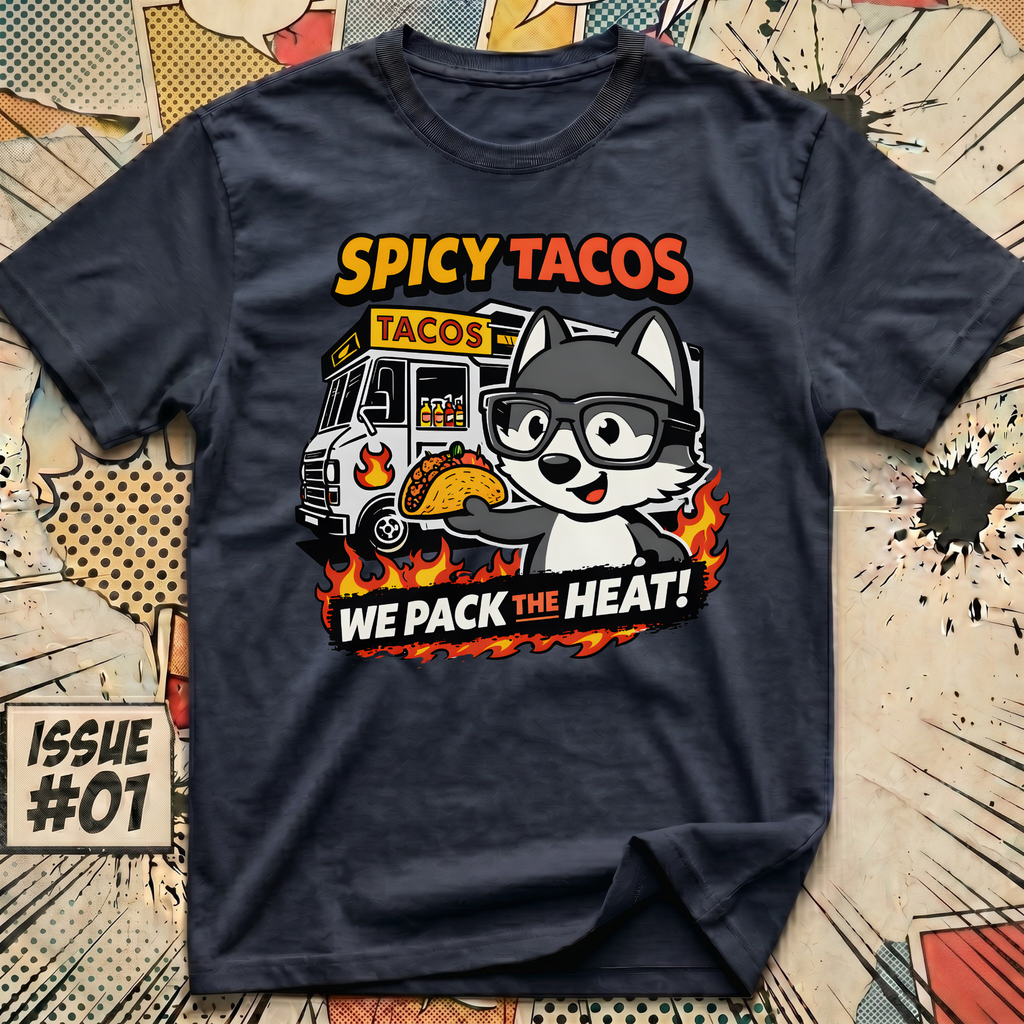 Spicy Tacos - We Pack the Heat! T-Shirt