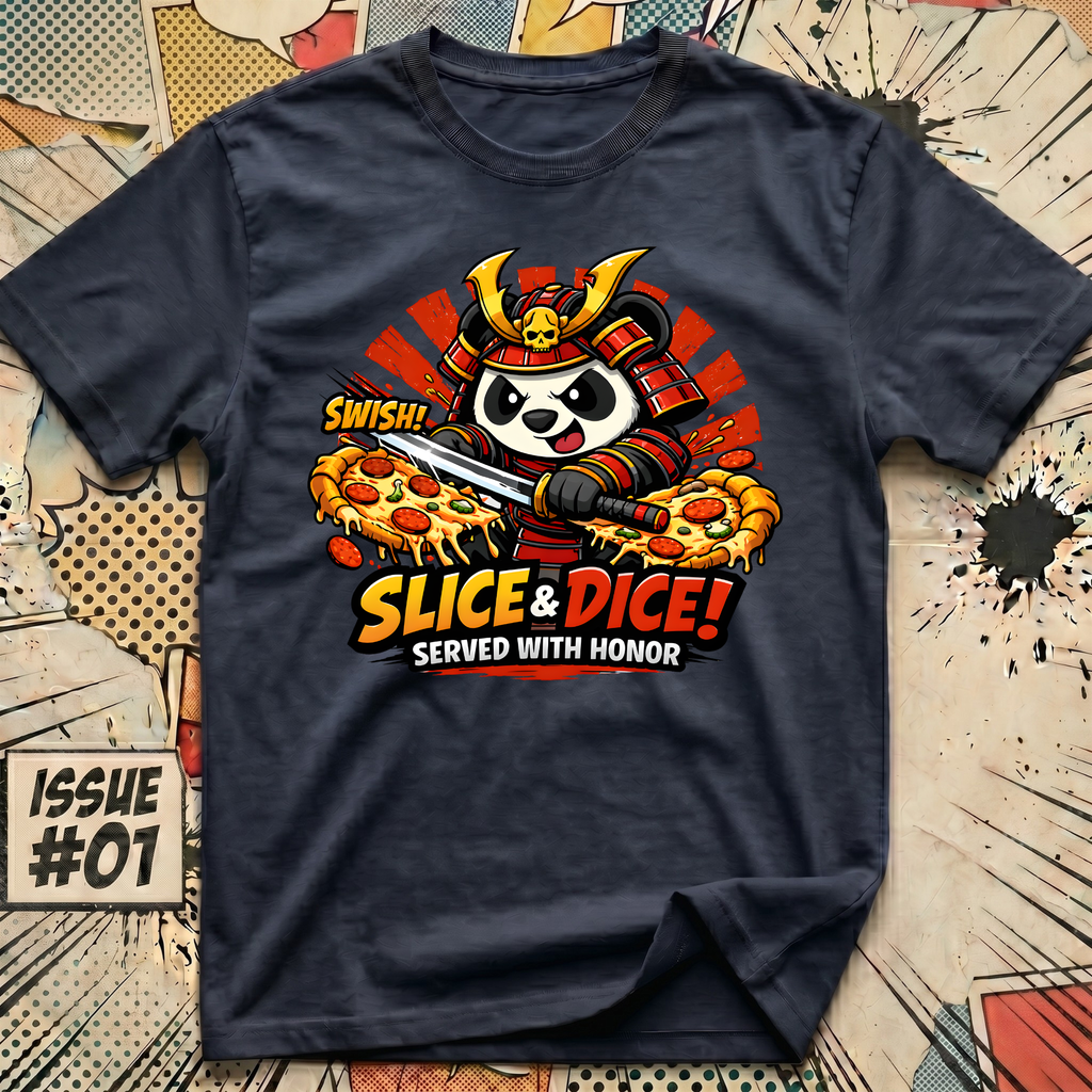 Slice and Dice Panda - Served with Honor T-Shirt