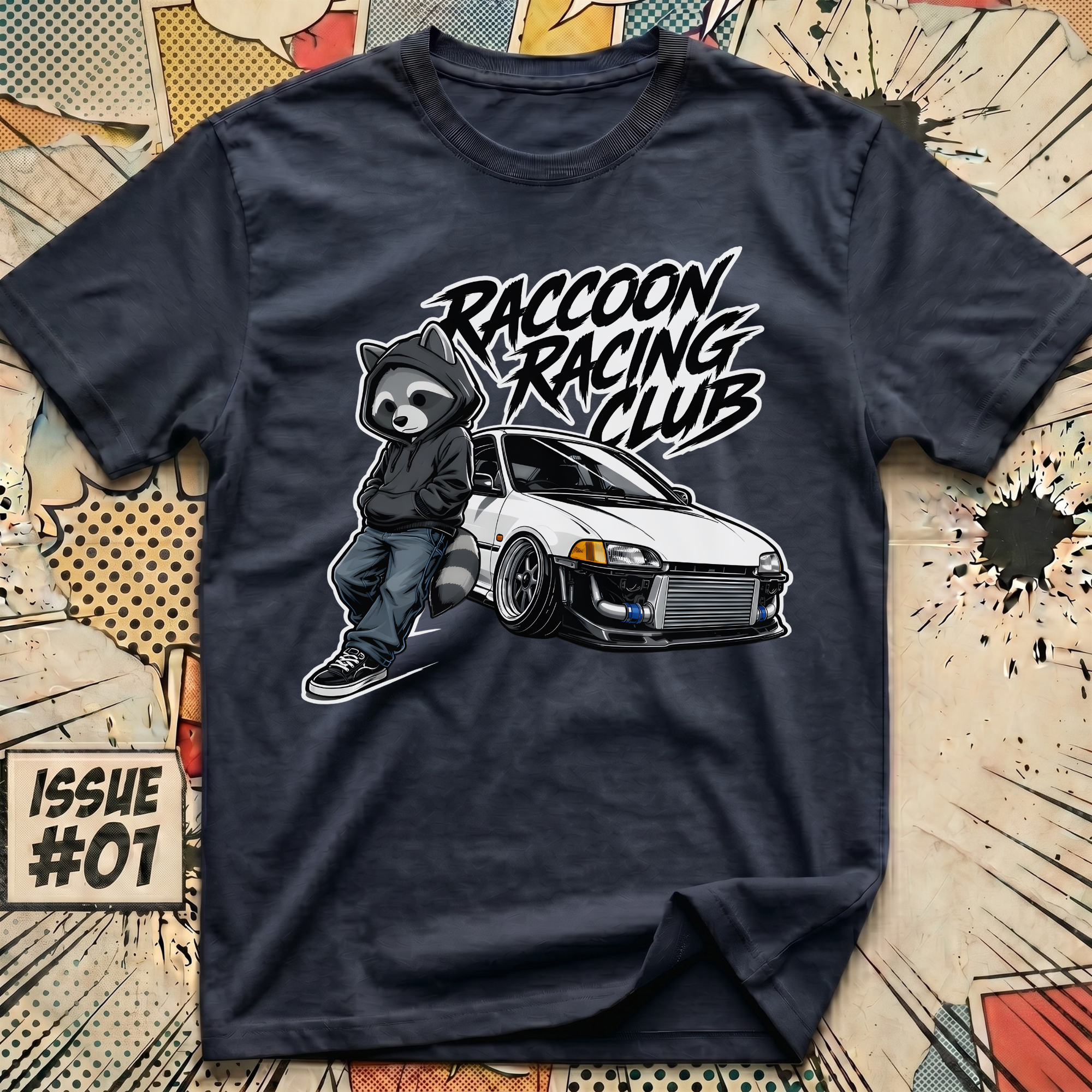 Raccoon Racing Club T-Shirt