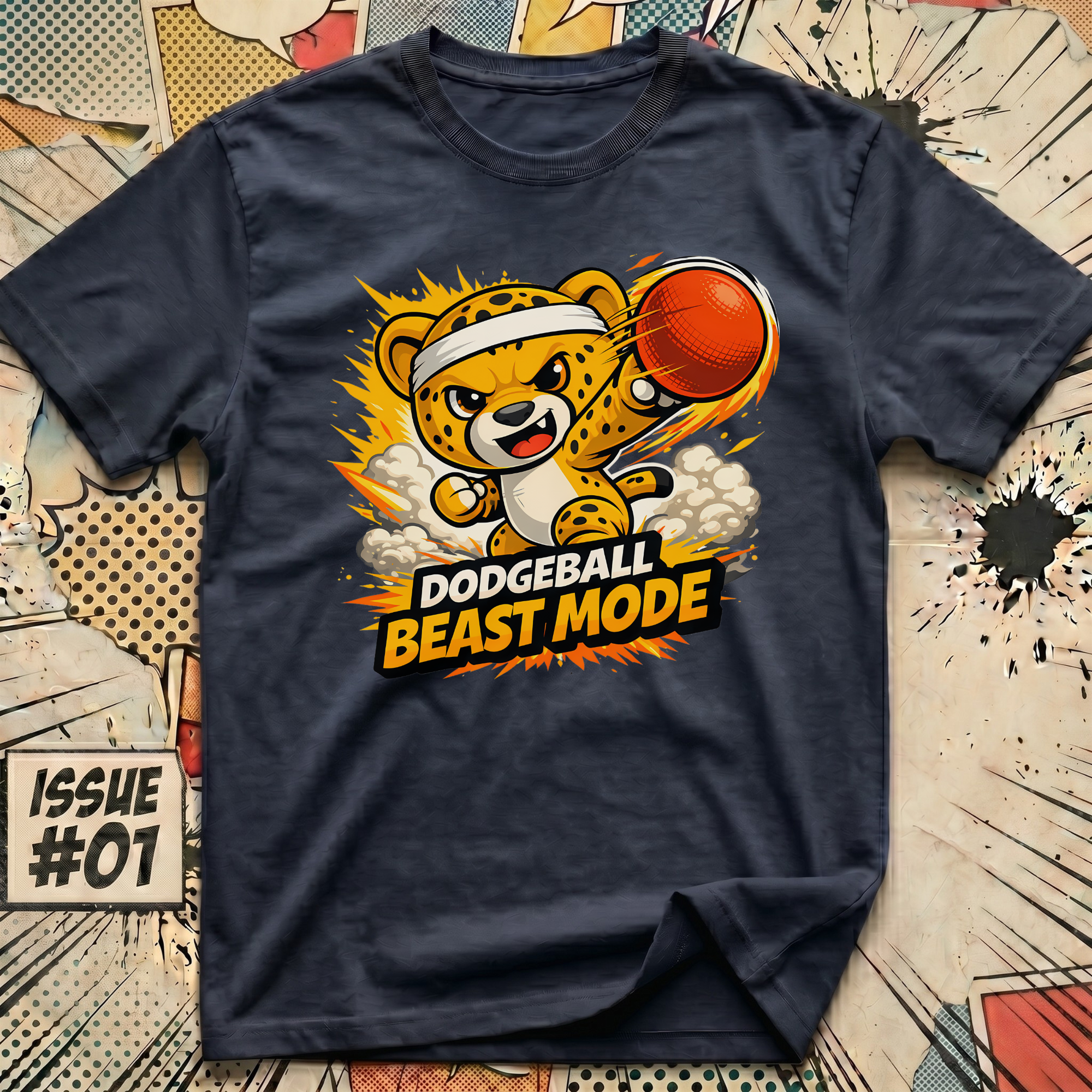 Dodgeball Beast Mode Cheetah T-Shirt
