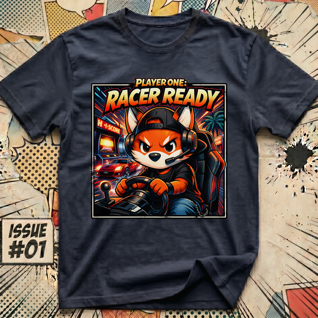 Player One Racer Ready Fox T-Shirt